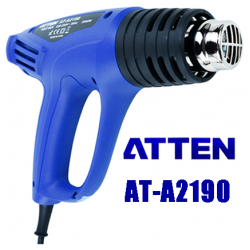 ATTEN AT-A2190 HEAT GUN οικονομικό επαγγελματικό πιστόλι θερμού αέρα 2000W για εργαστήριο εκπαίδευση μοντελισμό